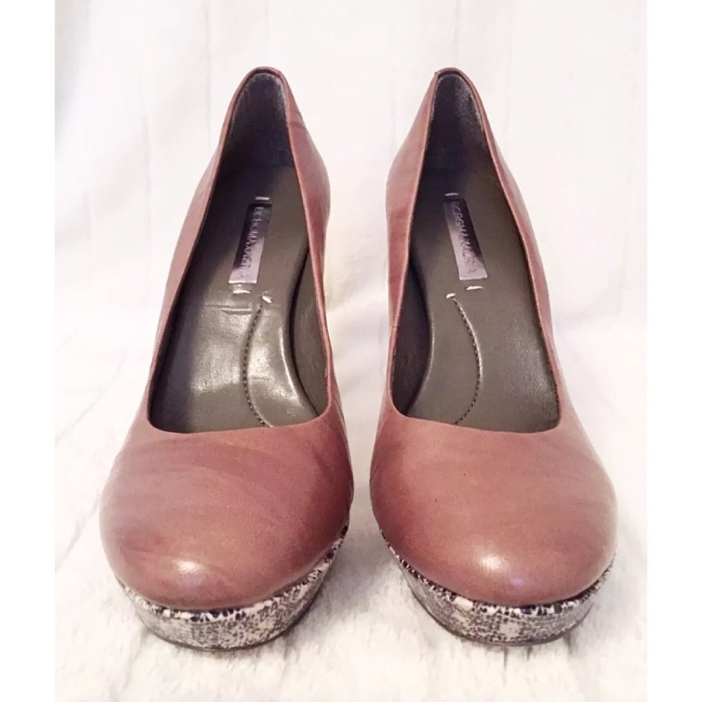 Bcbgmaxazria Brown W/ Python Platform & Stiletto - image 3